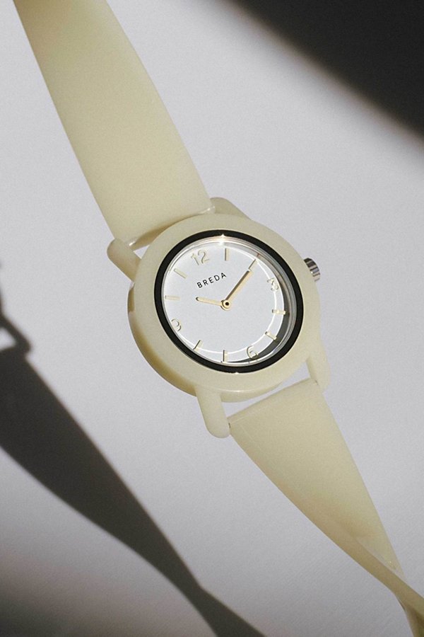 Breda 'play' Glow In The Dark Plastic Watch In Clear At Urban Outfitters