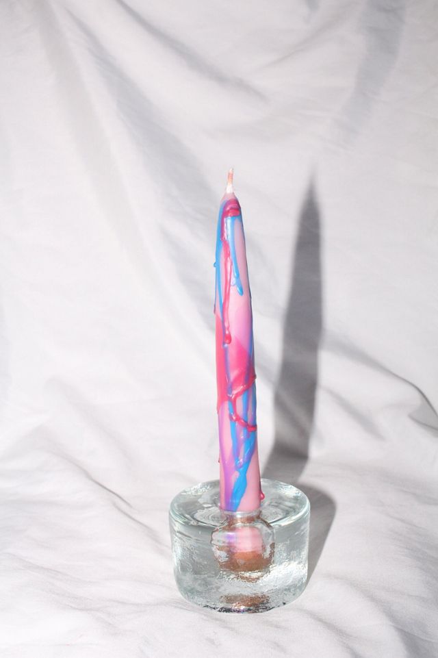 Love Dose Pastel Pink Splatter Candlestick Urban Outfitters