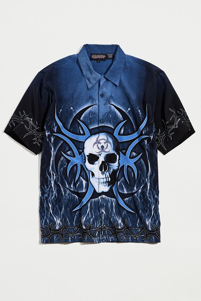 2nd Base Vintage Y2K Skull Shirt | Urban Outfitters