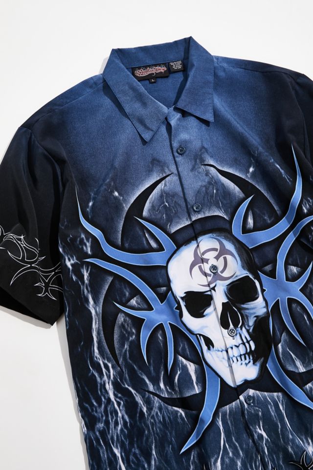 Urban Outfitters Y2k Skulls Long Sleeve Tee in Black for Men