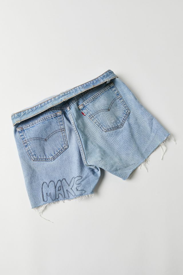 Short en denim vintage à signe de paix Levi's #2