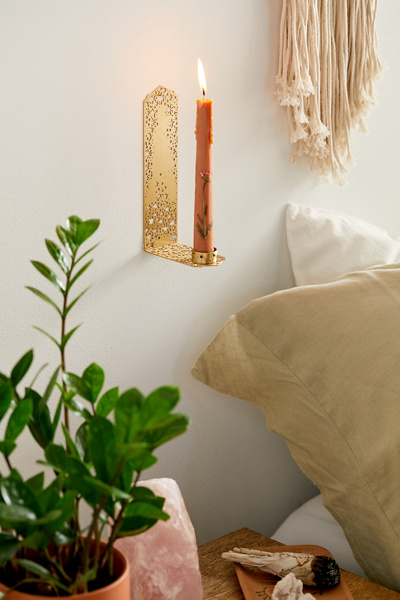 Ariana Ost Twinkling Star Wall Taper Candle Holder - Thumbnail 4