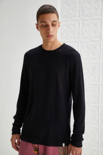 Standard Cloth Joseph Waffle Knit Long Sleeve Shirt | Urban Outfitters