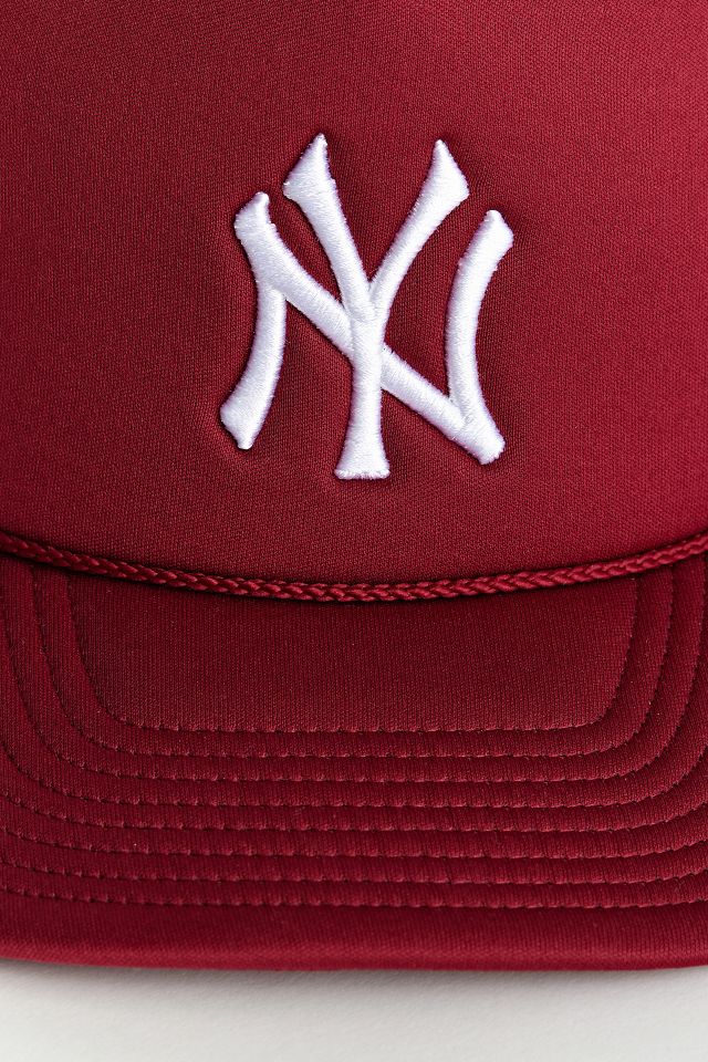 Urban Outfitters New York Yankees Trucker Cap '47 Snapback Hat Wine Re -  beyond exchange