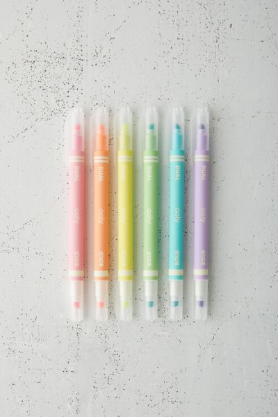 OOLY Dual Liner Double-Ended Highlighter - Set Of 6 | Urban Outfitters