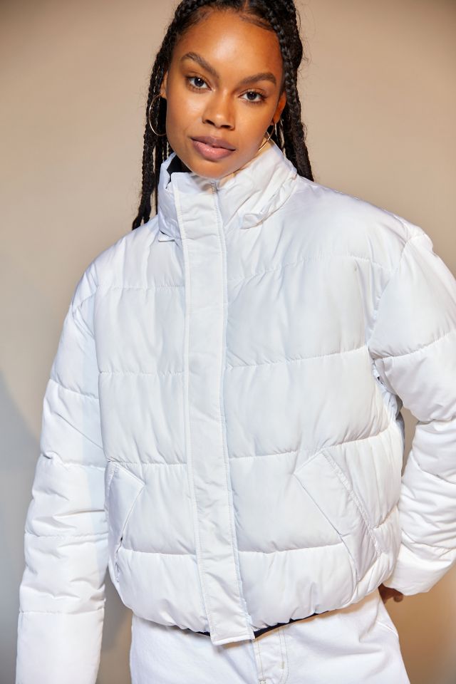 Urban outfitters on sale white puffer jacket