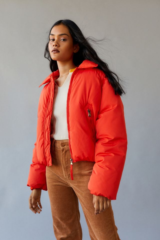 Urban outfitters red puffer sale