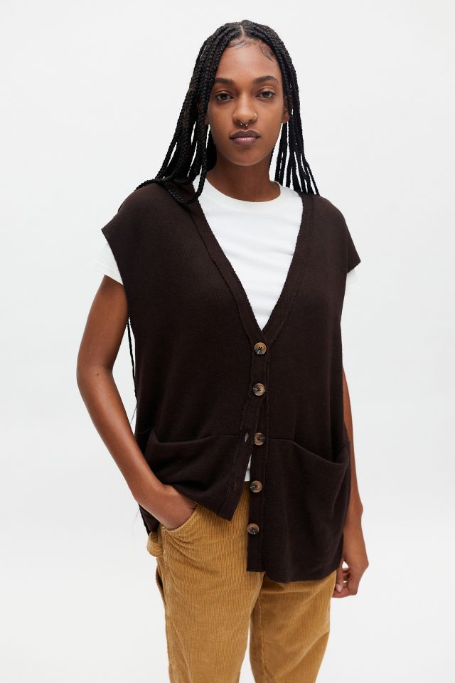 UO Dalston Longline Sweater Vest