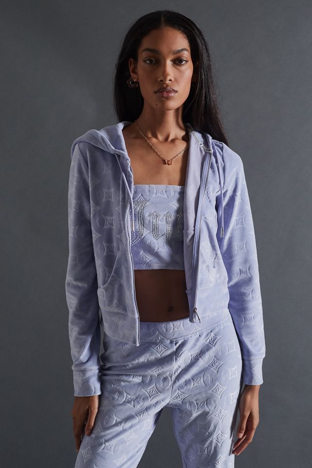 Juicy Couture UO Exclusive Velour Printed Jacket Urban Outfitters