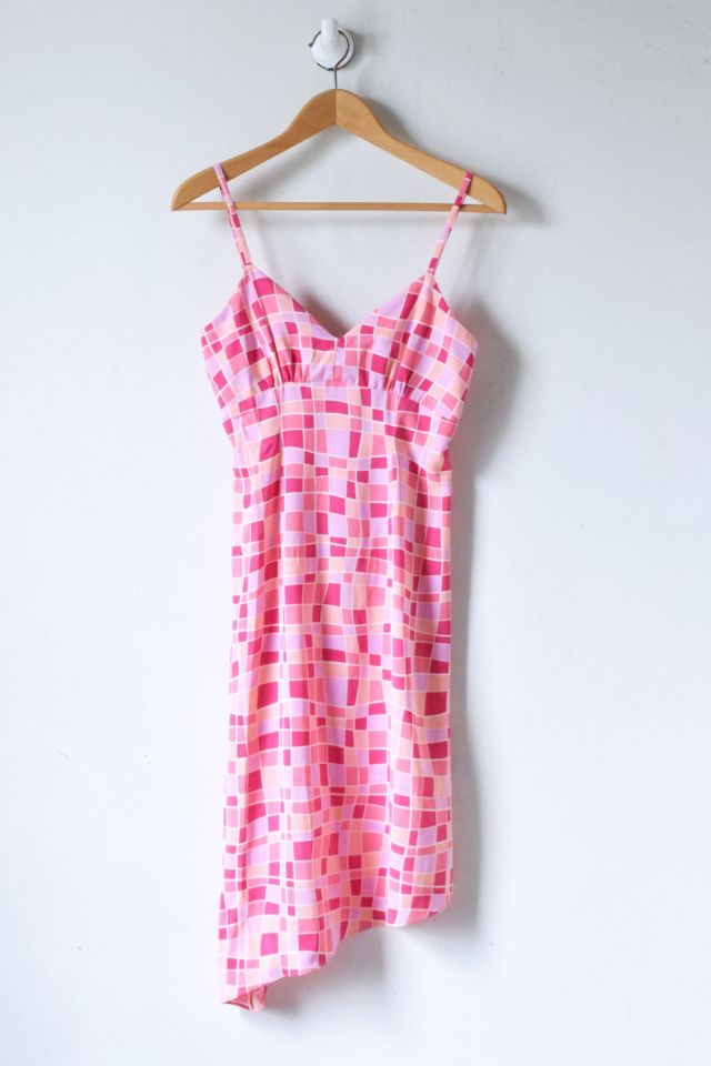 Vintage 90s Pink Mosaic Dress | Urban Outfitters