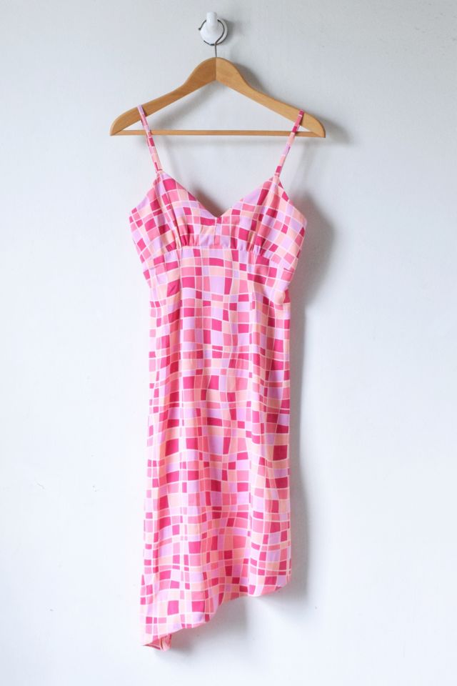 Vintage 90s Pink Mosaic Dress Urban Outfitters