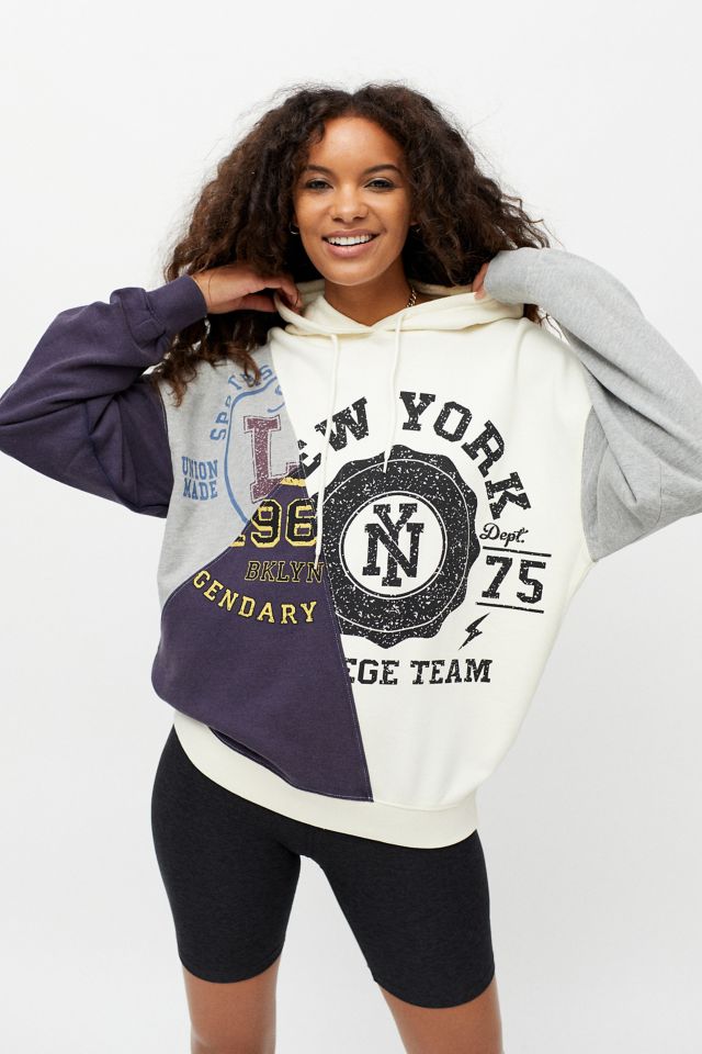 New York Colorblock Hoodie Sweatshirt #4