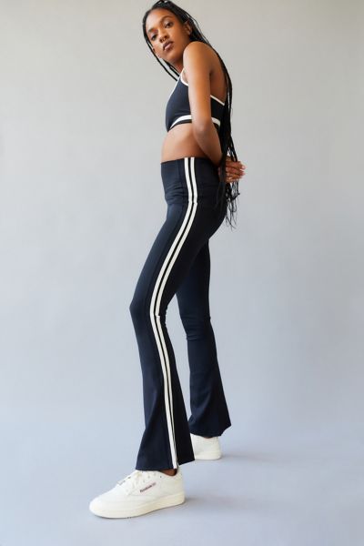 SPLITS59 Raquel Techflex striped stretch flared track pants