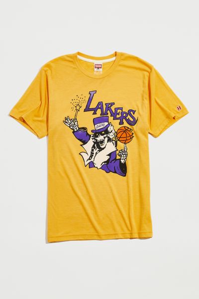 Men's Los Angeles Lakers Homage Gold NBA x Grateful Dead Tri-Blend
