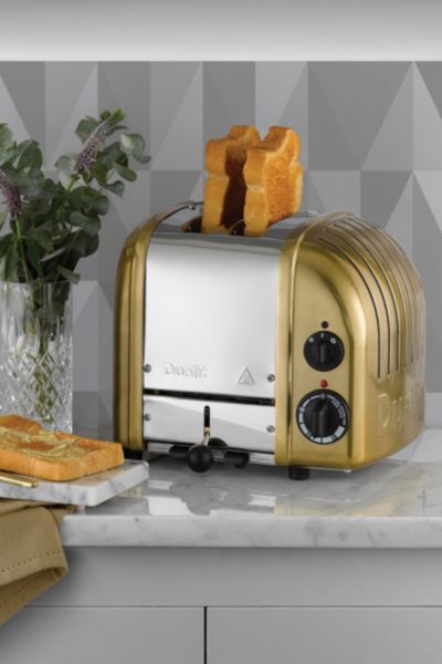 Dualit 2 Slice Newgen Toaster In Brass
