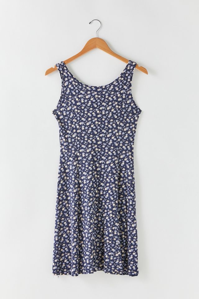 Mini robe vintage imprimée Rose #1