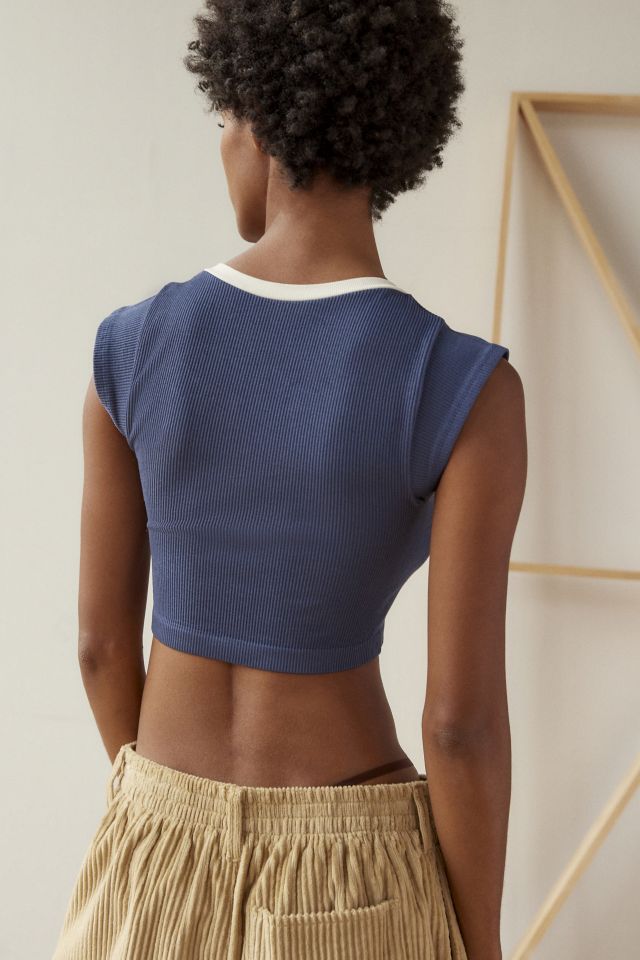 Urban Outfitters Out From Under Go For Gold Seamless Spacedye Top