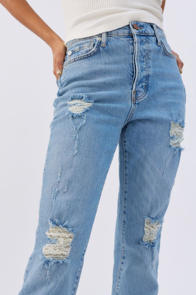 BDG High-Waisted Skinny Straight Jean — Distressed #2