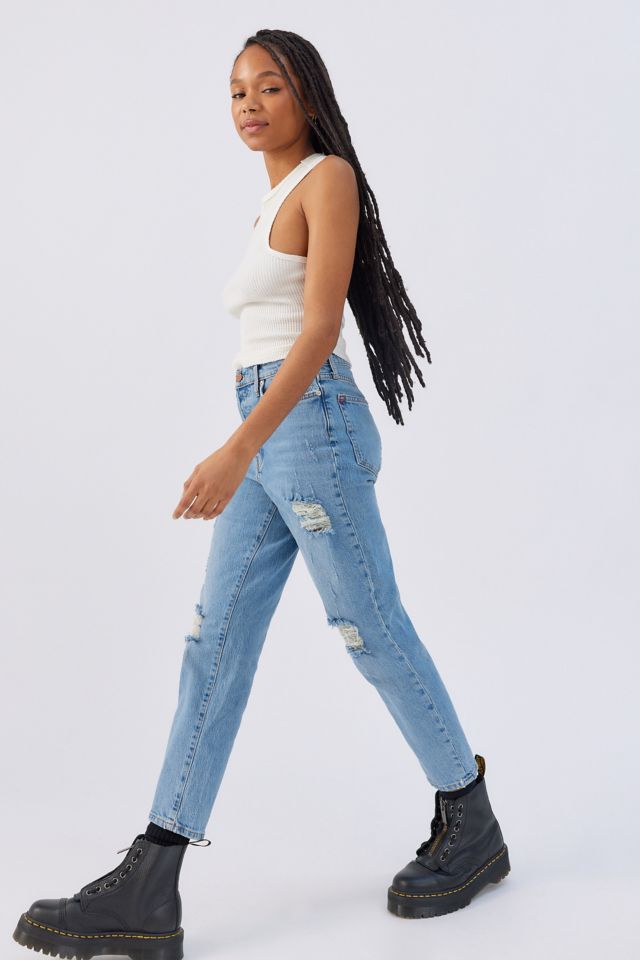 BDG High-Waisted Skinny Straight Jean — Distressed #3