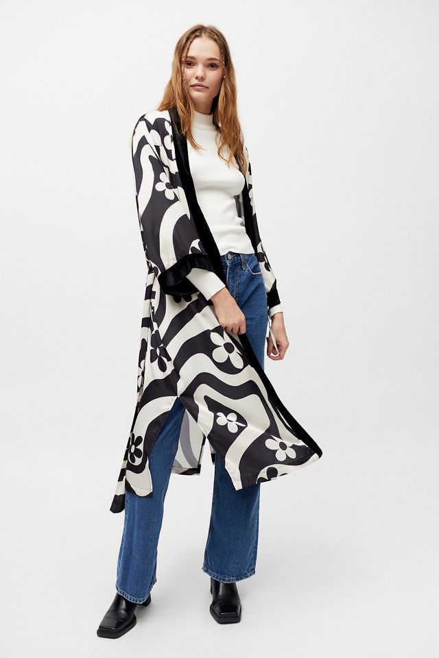 Livie Printed Robe Urban Outfitters