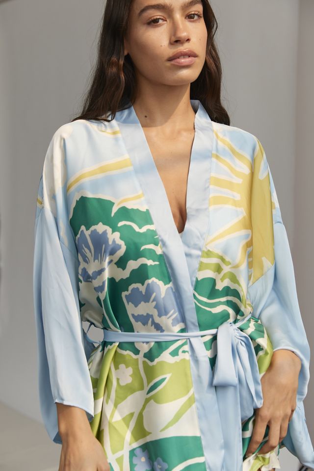 Scenic Silky Robe | Urban Outfitters Canada