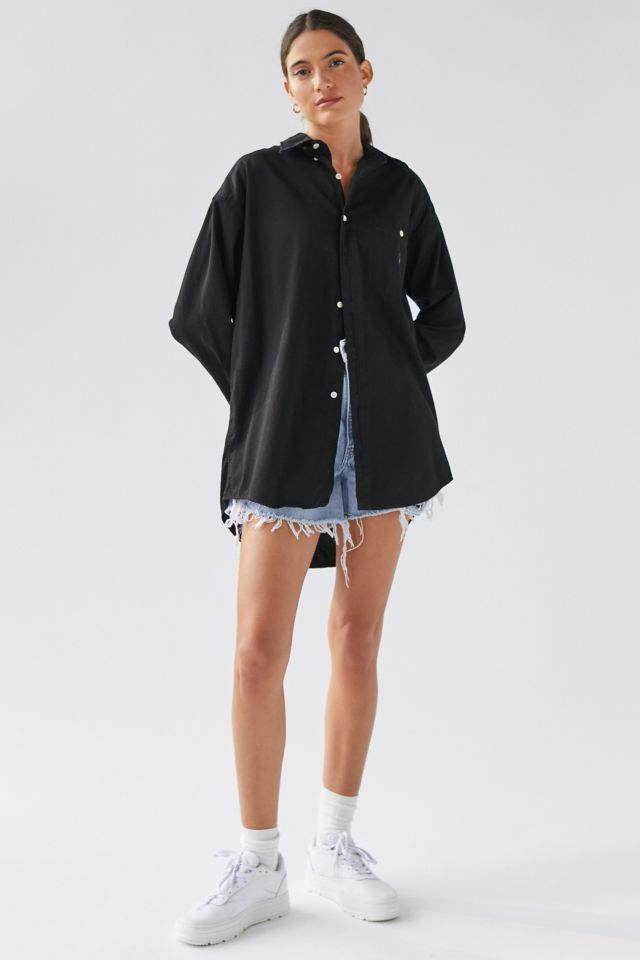 Urban Renewal Vintage Solid Oversized Men’s Button-Down Shirt #1