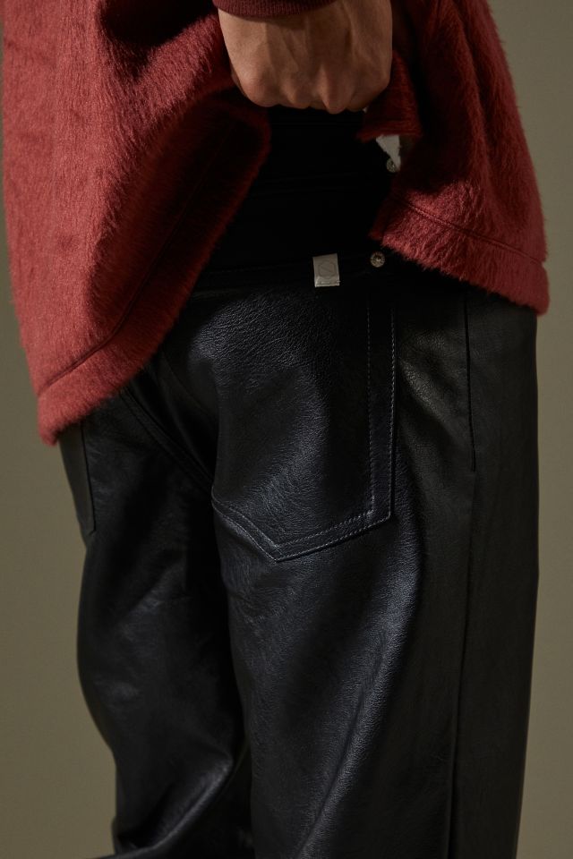 Standard Cloth Slim Faux Leather Pant #4