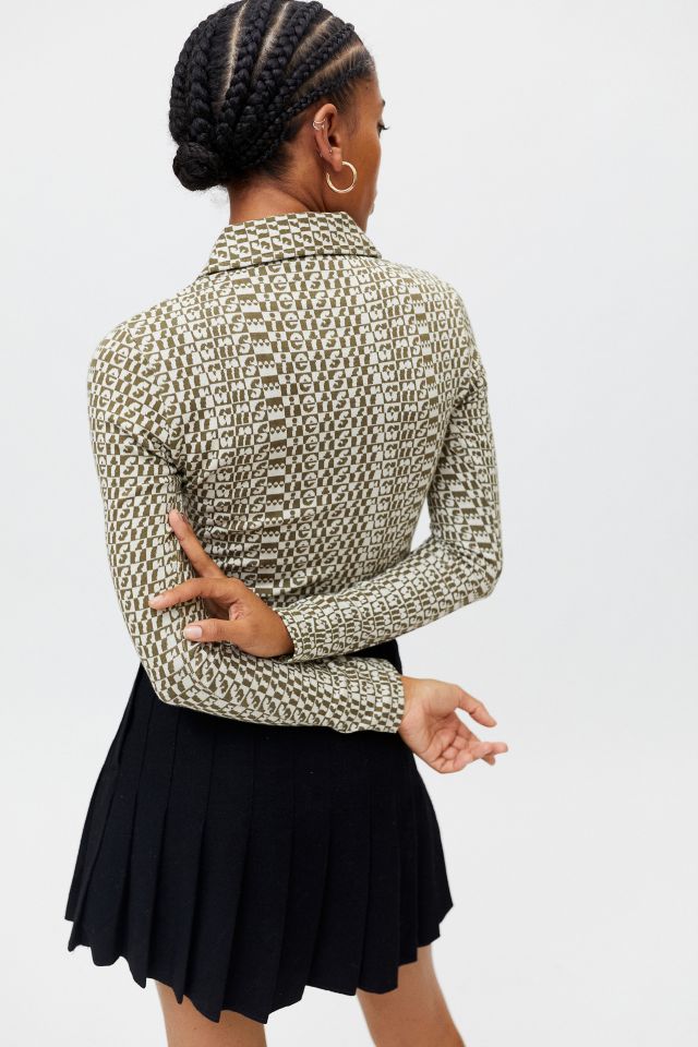 iets frans... Jacquard Half-Zip Top #1