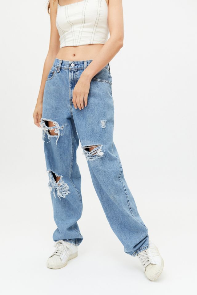 Urban Renewal Recycled Low-Rise Destroyed Jean | Urban Outfitters