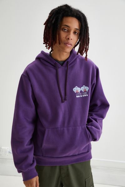 Lucid FC Orchid Overdyed Hoodie Sweatshirt | Urban Outfitters