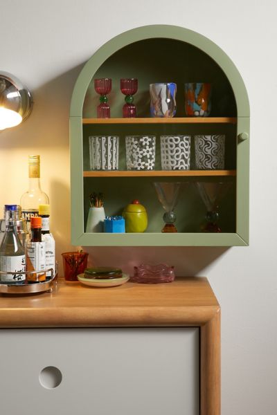 Urban Outfitters Mason Wall Shelf In Olive At  In Multi