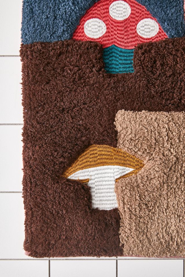 Trippy Mushroom Bath Mat #2