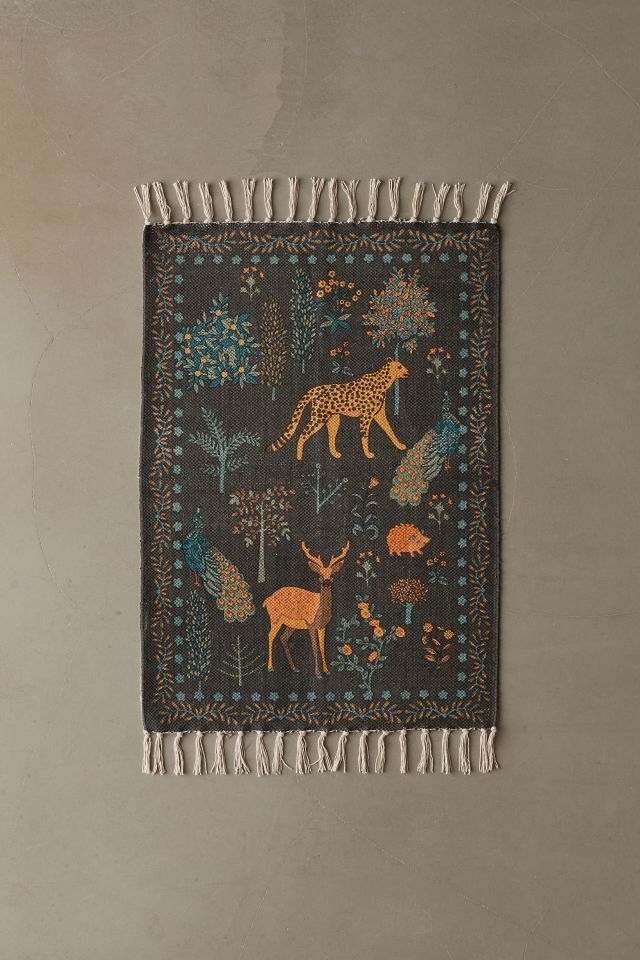 Printed Woodland Creature Rug #3