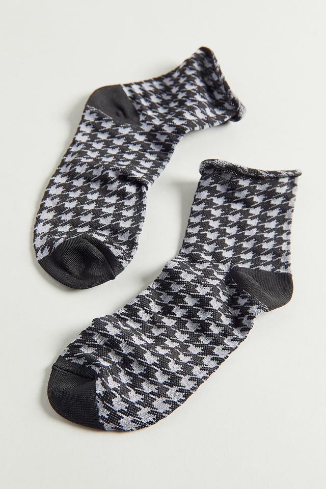 Daphne Houndstooth Ankle Sock Urban Outfitters