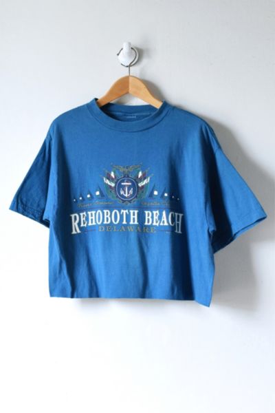 Vintage 90s Rehoboth Beach, Delaware Cropped T-Shirt | Urban Outfitters