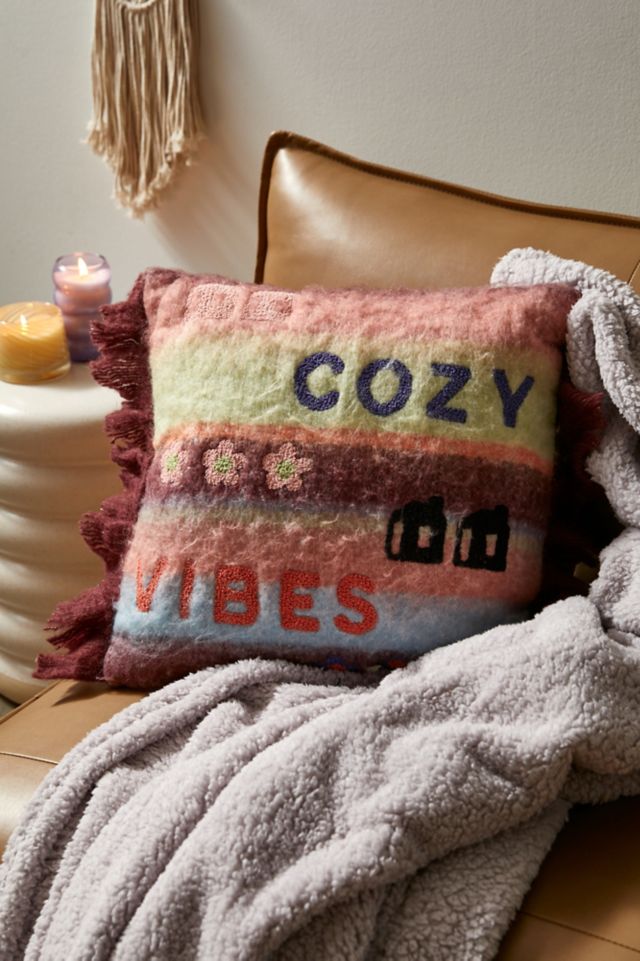 Cozy Vibes Throw Pillow Urban Outfitters