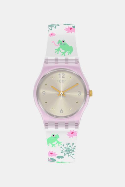Swatch Enchanted Pond Watch In Pink