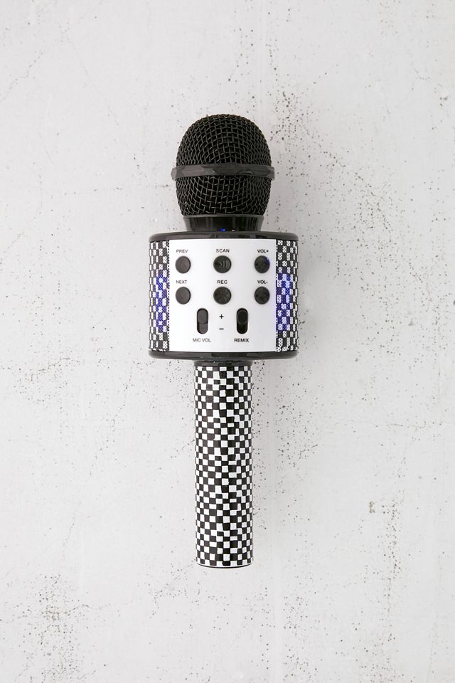 Checkerboard Karaoke Microphone Urban Outfitters