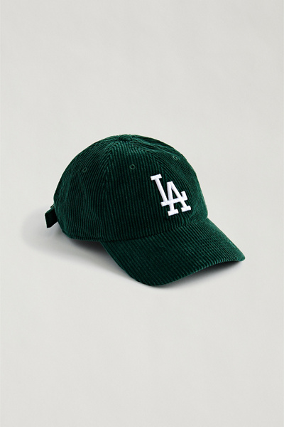 47 Uo Exclusive Mlb Los Angeles Dodgers Cord Cleanup Baseball Hat In Dark Green, Men's At Urban