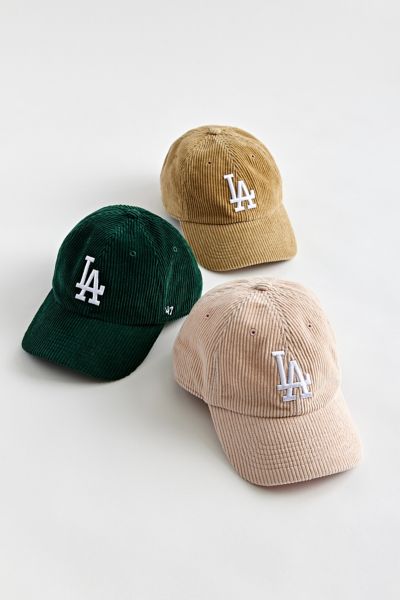 47 Brand Los Angeles Dodgers Clean Up Black Strapback Hat - Black - One Size