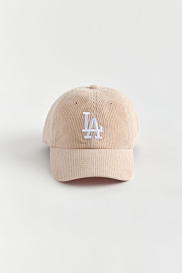 47 Brand MLB LA Dodgers T-Shirt In Off White With Colour Blocked