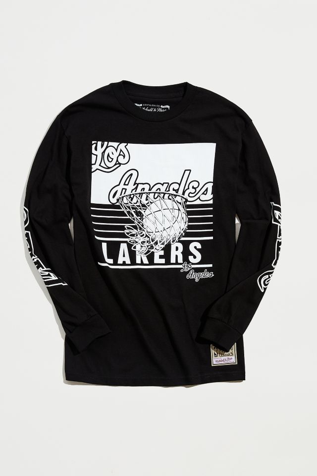 Mitchell & Ness Los Angeles Lakers Big Face 3.0 Long Sleeve Tee