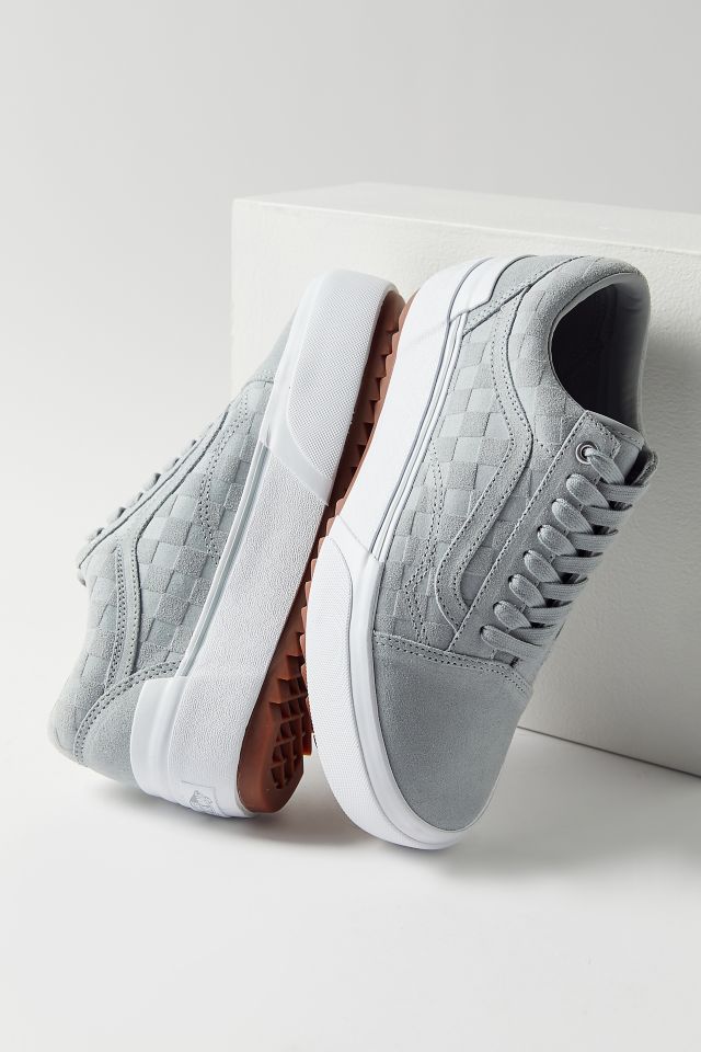Vans Old Skool Stacked Embroidered Checkerboard Sneaker #1