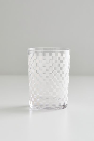 Urban Outfitters Frankie Patterned Juice Glass In White
