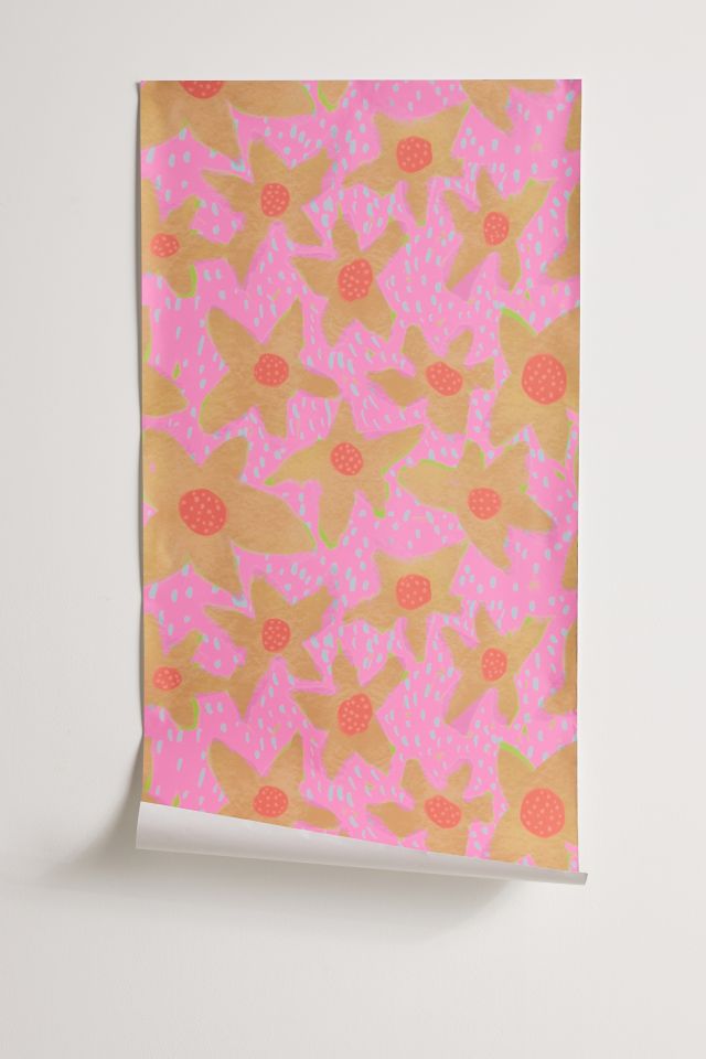 Sewzinski Retro Flowers Removable Wallpaper #2