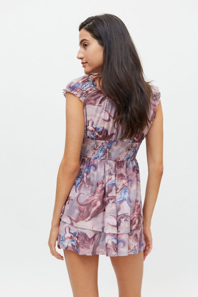 UO Rosie Mesh Romper #1