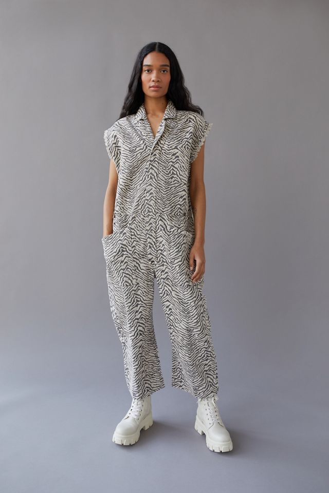 One Teaspoon Women’s Blue White Striped Brooklyn Romper Jumpsuit Small