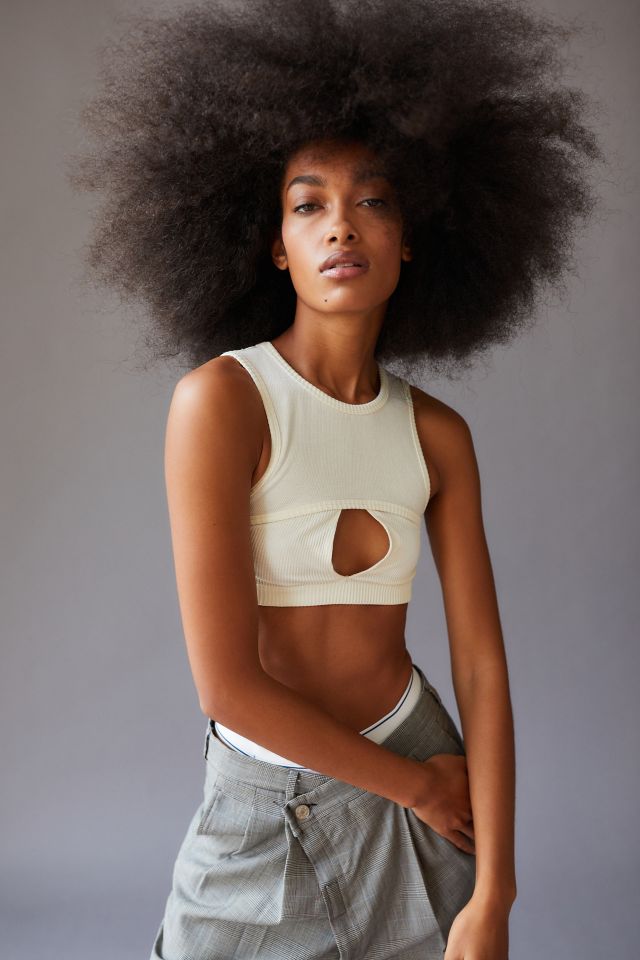 Urban Outfitters Out From Under Saturn Seamless Cutout Bra Top