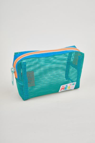 Mokuyobi Mesh Chubby Zip Pouch In Spruce At Urban Outfitters In Spruce