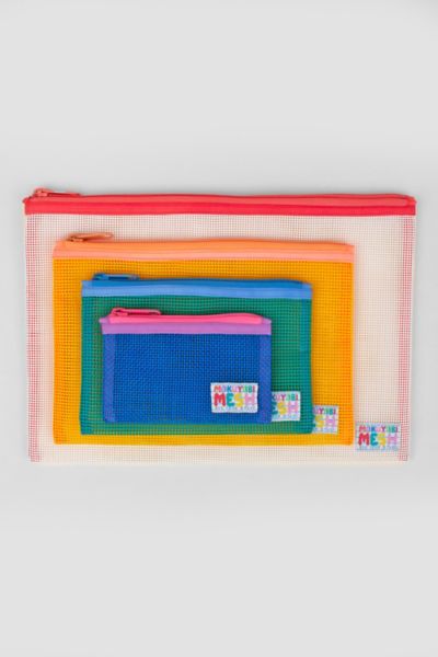 Mokuyobi Flat Mesh Zip Pouch Set